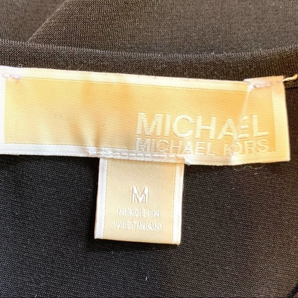 Michael Michael Kors Black Lace Trim Bell Sleeve Pullover Top Women’s Medium - Picture 12 of 13